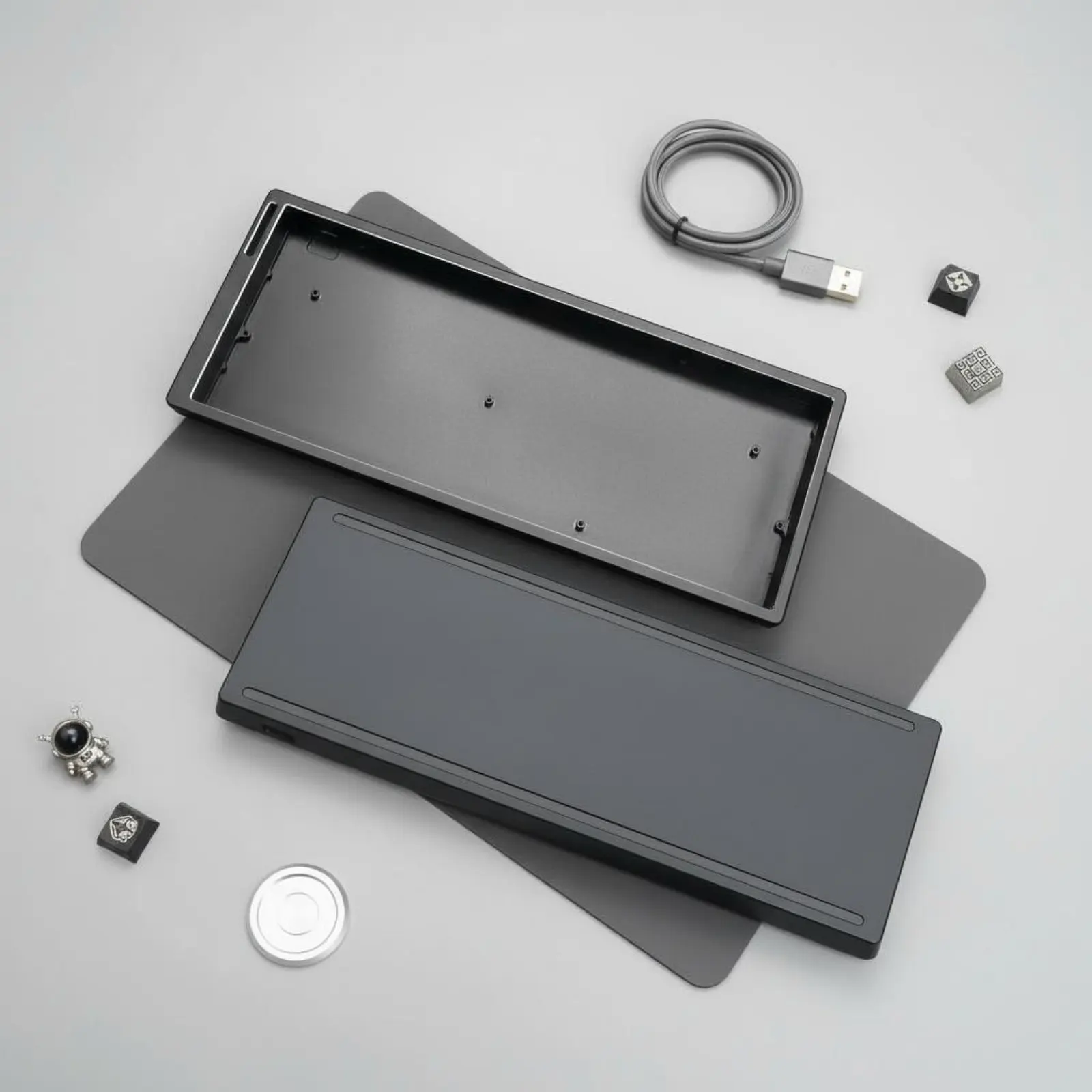 Aluminum Keyboard Shell CNC Machined Wooting 60 Keyboard Frame for Players