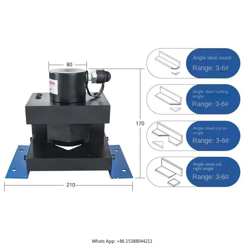 CR-75 Separate Angle Iron Trimming Chamfering Multi-action Four-in-one Angle Iron Inverted Arc Angle Hydraulic Bending m achine