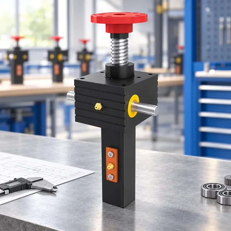 Spiral Screw Lifting Ball Screw Small Hand Electric Lifting Table Linkage Bevel Gear Lifting Mechanism Industrial Use