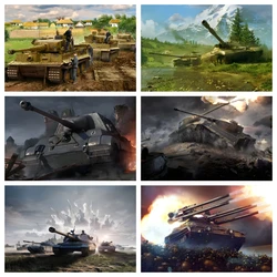 Heavy Tank 5D Diamond Painting Armored Vehicle Diy Diamond Embroidery Rhinestone Cross Stitch Home Wall Decor Military Fans Gift