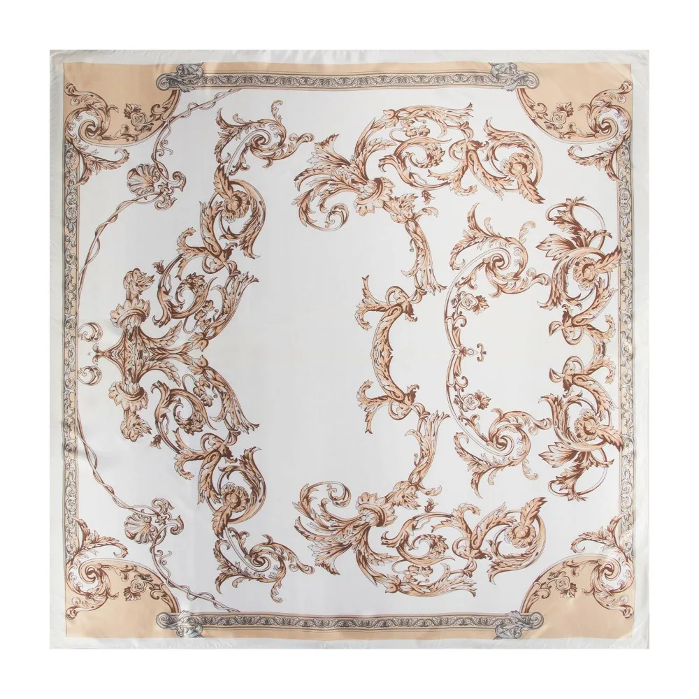 

New Imitation Silk Head Scarf lightweight 35 In Scarf Sun Protection Square Shawl Women