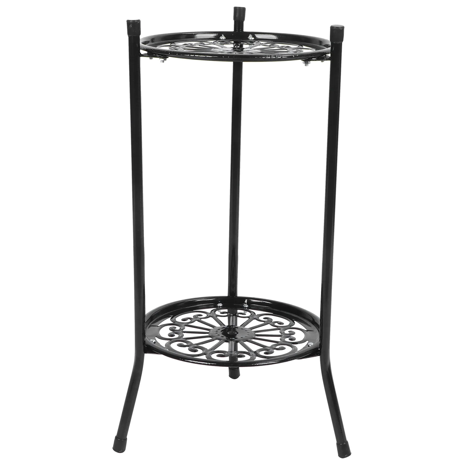Plantenpot Stand 2-Tier Metalen Plant Stand Bloempot Houder Display Rek Huisdecoratie Tuin Accessoires Bloemenstandaard