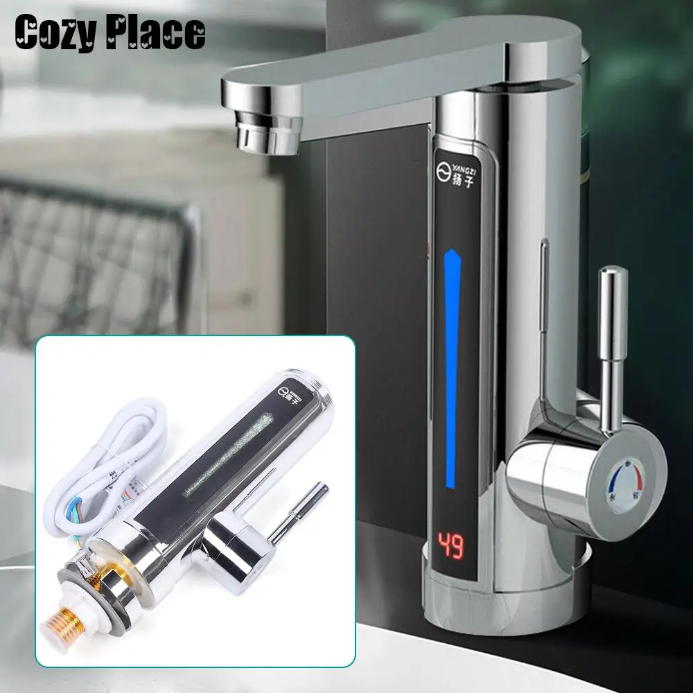 Electric Faucet Instantaneous Heating 3000w Instant Tankless Water Heater 220v Hot Water Tap Sink Kitchen Bathroom Faucet