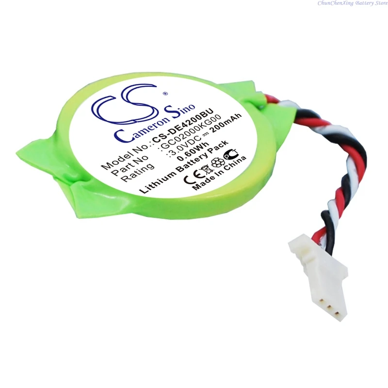 

3.0V 200mAh CMOS / BackUp Battery GC02000KG00 for DELL Latitude E4200, Latitude E4300, Lithium Battery, Non-rechargeable +TOOL