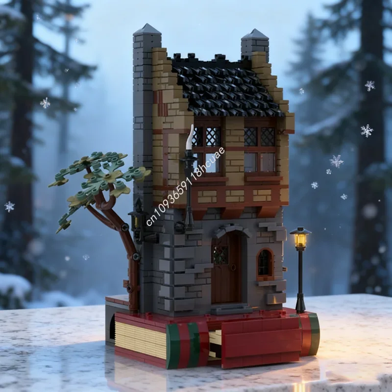 885pcs MOC Kerst Carol Boeken Verhaal Boekmodel Bouwstenen Architectuur Monteren Creatief Onderwijs Cadeau Speelgoed Baksteen