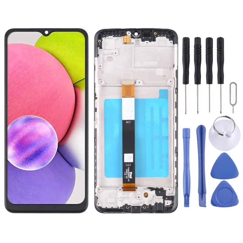 OEM LCD Screen for Samsung Galaxy A03s SM-A037U US Edition/ Galaxy A02s SM-A025F/ Galaxy A03 SM-A035F with Frame