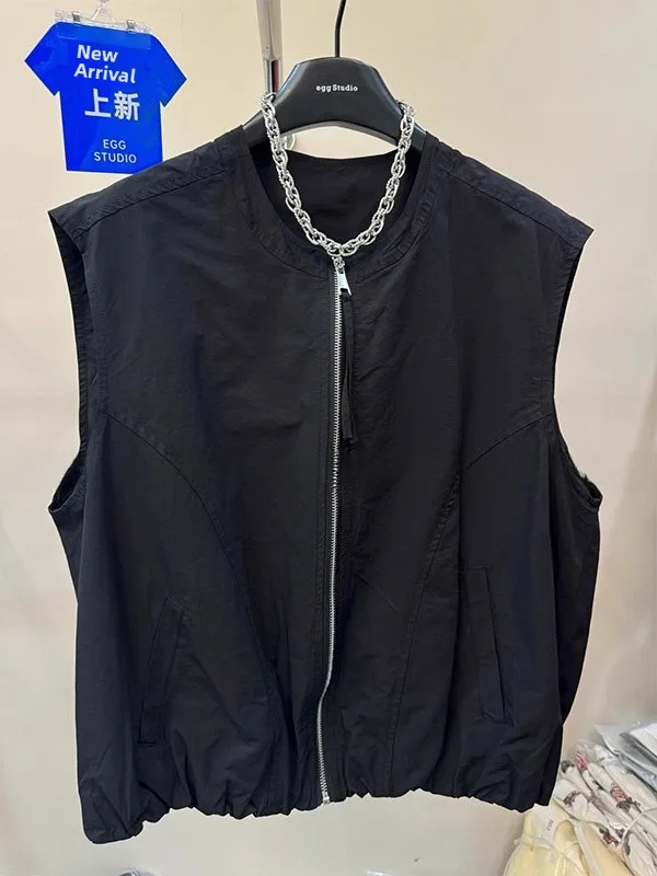 

Летний свободный жилет без рукавов для мужчин, тонкий, быстросохнущий, универсальный, с наплечниками, особый большой размер, до 300 фунтов