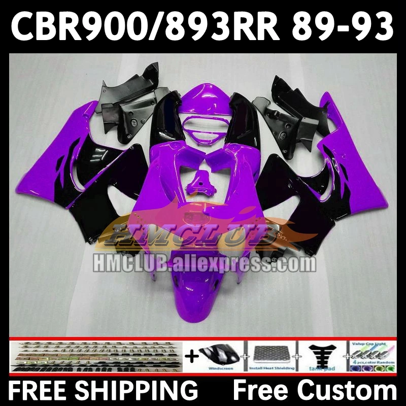 Fairing For HONDA purple black CBR 893RR CBR900RR CBR900 CBR893 RR 71No.84 CBR893RR 89 90 91 92 93 1989 1990 1991 1992 1993 Body