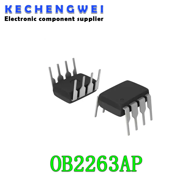 10pcs/lot OB2263AP 2263AP OB2263 LCD power management chip DIP-8