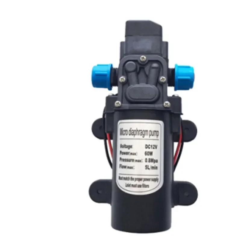 

Новый электрический насос 220 В 5 л/мин Micro DC 12 В 60 Вт, 24 В, бытовой самовсасывающий мембранный насос, автомойка, медицинский спрей высокого давления, искусственный