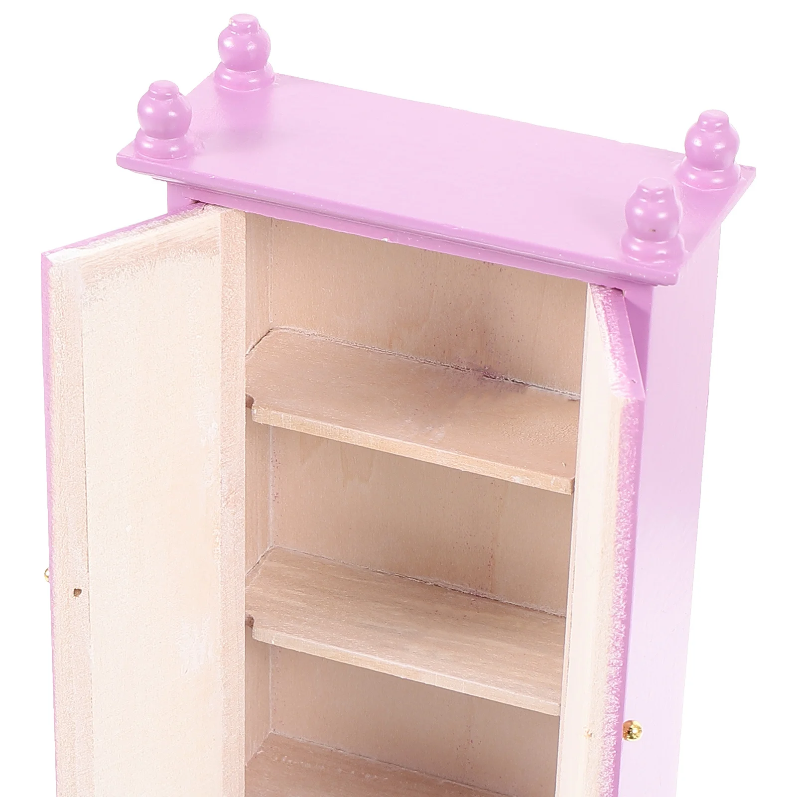Mini garde-robe en bois pour maison de poupée, échelle 1:12, décoration pour chambre à coucher, salle à manger, petite maison, meubles, accessoires de décoration