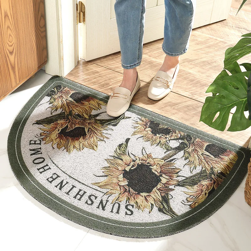 Entrance Doormat Durable Anti Slip Floor Mat Bedroom Living Room Area Rugs Bath Carpet PVC Dustproof Door Mat Home Decor