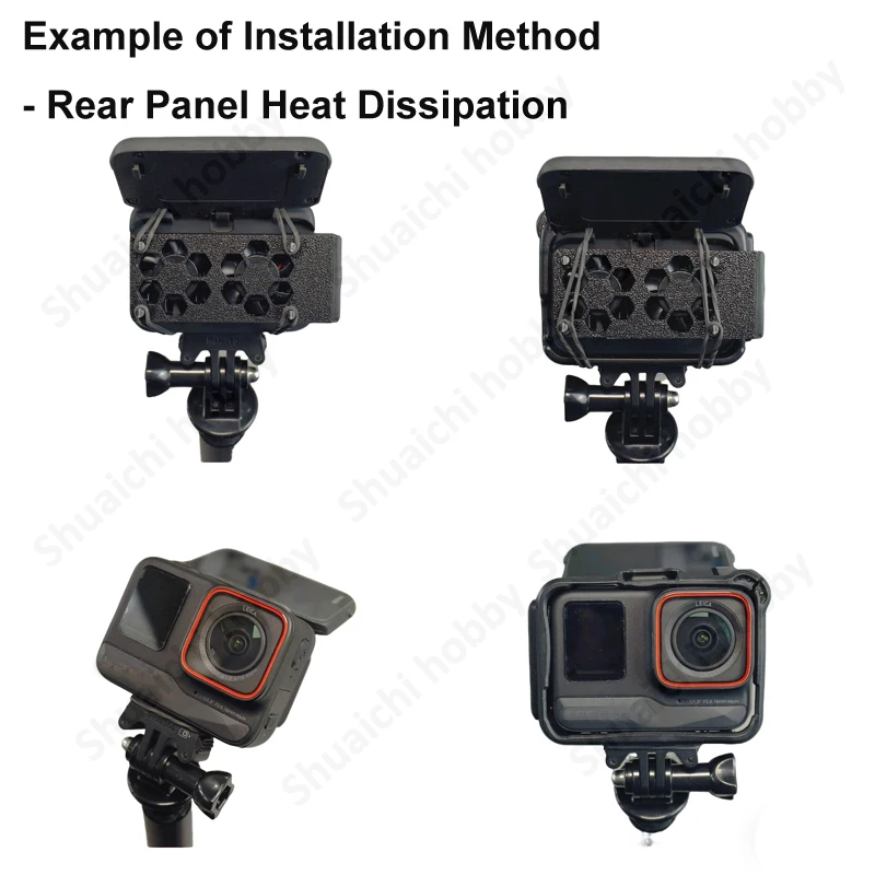 1PCS Action Camera Radiatore Ventola di dissipazione del calore ad alta efficienza Differenza di temperatura Accessorio di raffreddamento per DJI/GoPro/Insta360