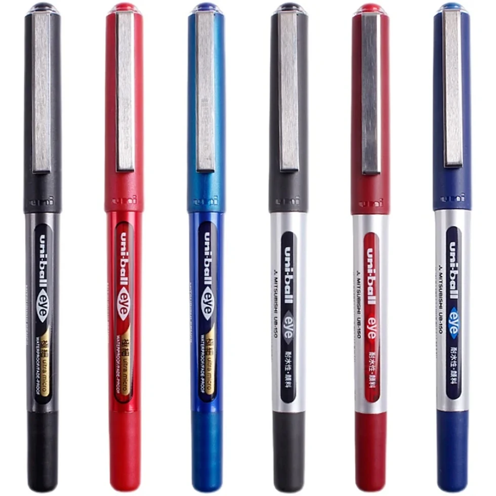 Mitsubishi Uni-Ball UB-150 Eye Gel Roller Pen, wasserfeste Tinte, 0,38/0,5 mm, glattes Schreiben, Büro, Schule, Studenten, Schreibwaren – Detail 4