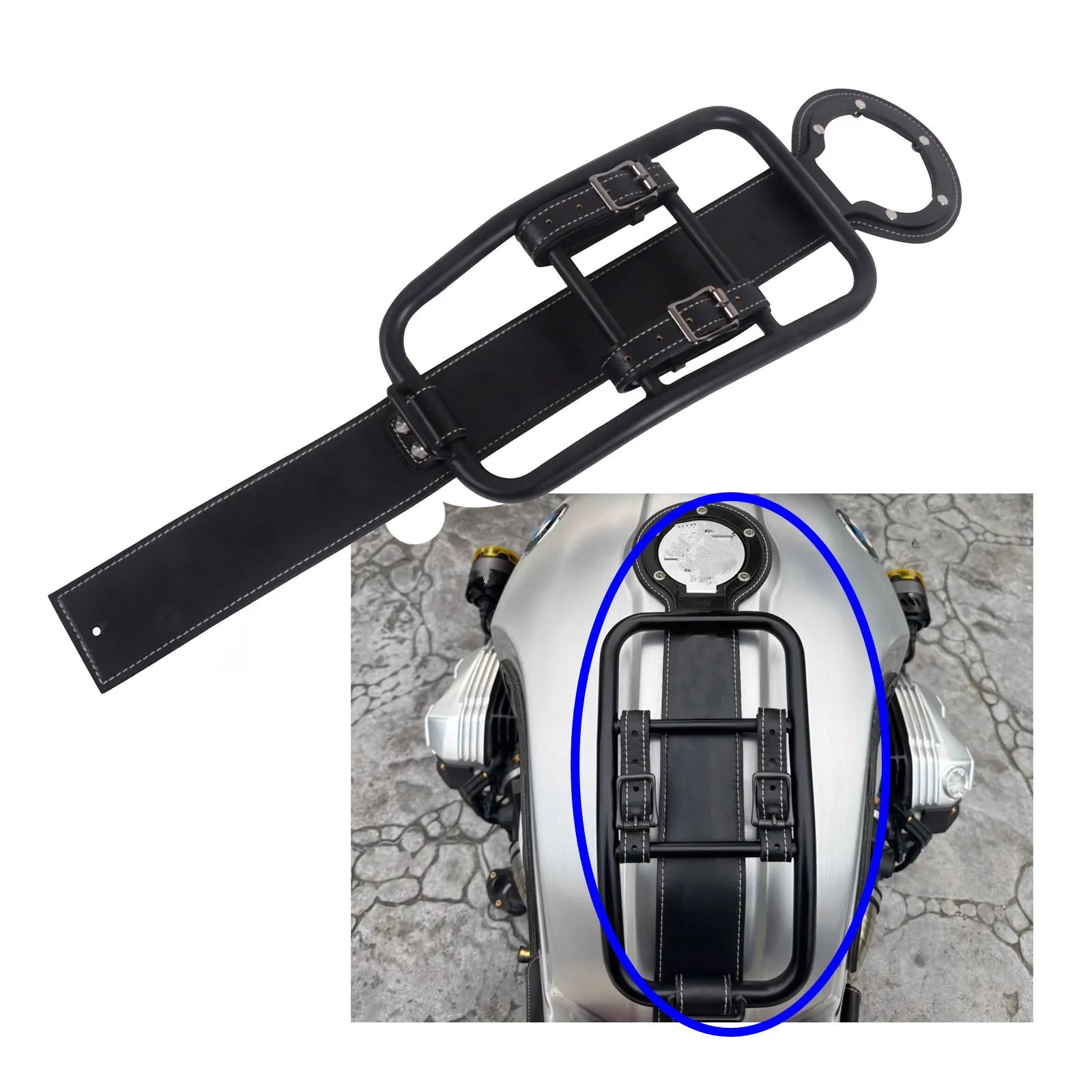 

Аксессуары для Cafe Racer: кронштейн для топливного бака, декоративная полка для багажа с крепежом для BMW R45, R65, R75, R90, R100