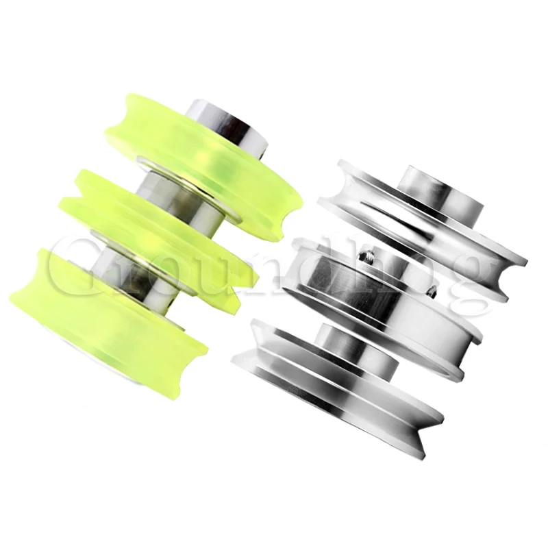 Polyurethane Synchronizer Rotary Encoder, Measurement Meter Wheel, Aluminum Alloy, U, V, H Type, 6mm Bore