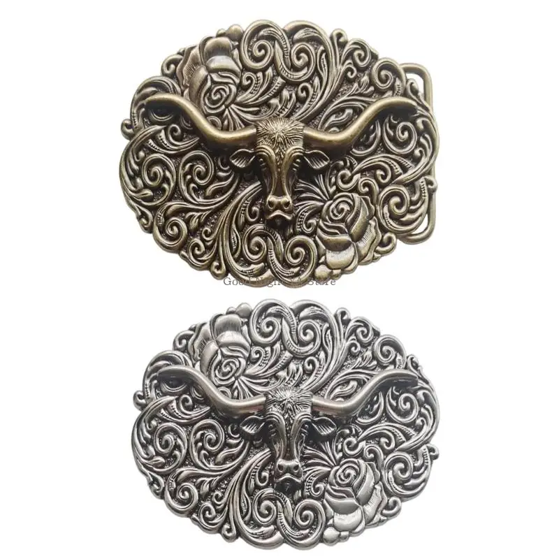 

Strong Zincs Alloys Belt Buckle with Cowboy Pattern for Men Women Fashion