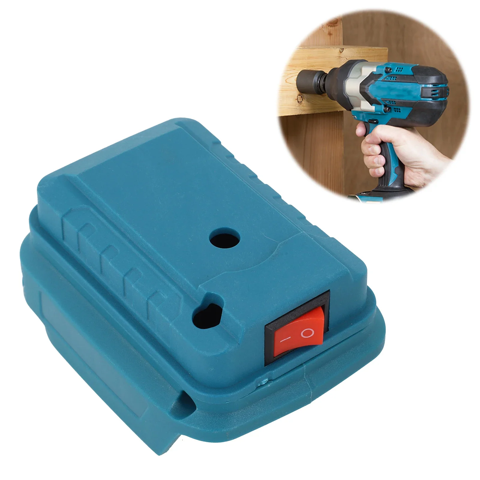 

For DIY Projects Approx 10*4cm Battery Adapter Plastic Material Practical Design Suitable For Tools Adapter Holder