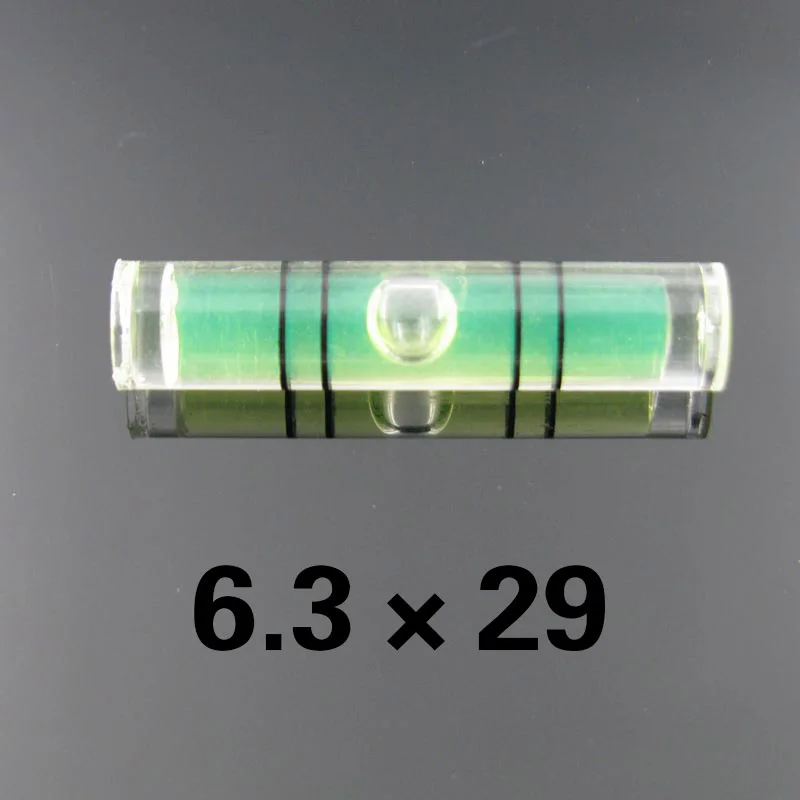 

HACCURY Acrylic Spirit Level Bubble 6.3*29mm 20pcs/Lot