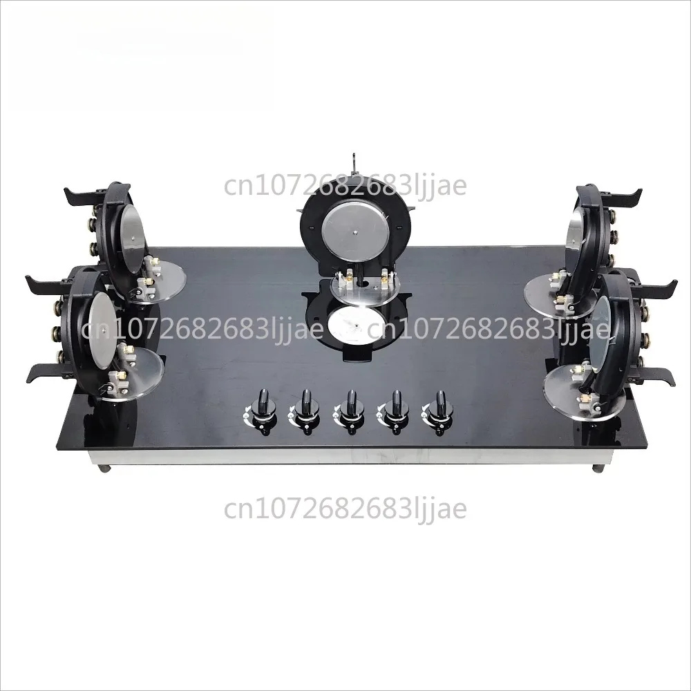 5 burner gas stove with 8mm solid tempered glass kitchen folding design easy to clean built-in installation