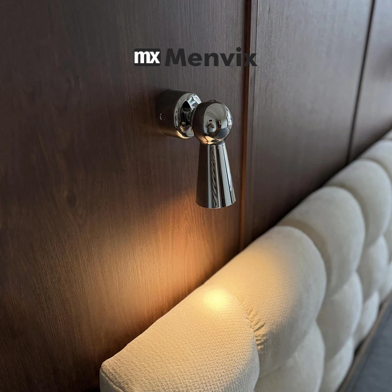 Nordic Chrome Metal Wall Lamp Creative Adjustable Reading Wall Lights Led Decorative Home Bedroom Restaurant Lighting Fixtures view 6