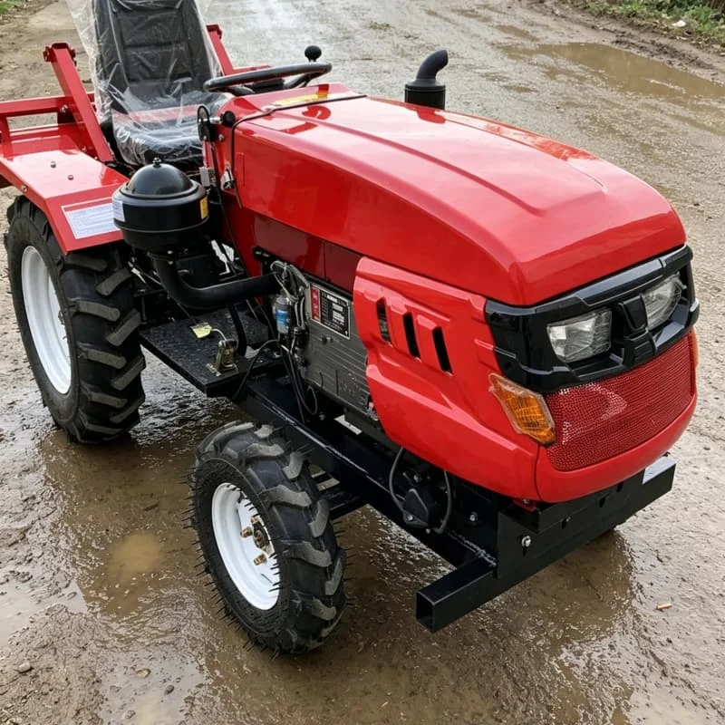 Customized High‑Power Wheeled Plowing Machine, 4WD High‑Power Tractor, Four‑Wheel Rotary Tiller，High‑Efficiency Cultivator