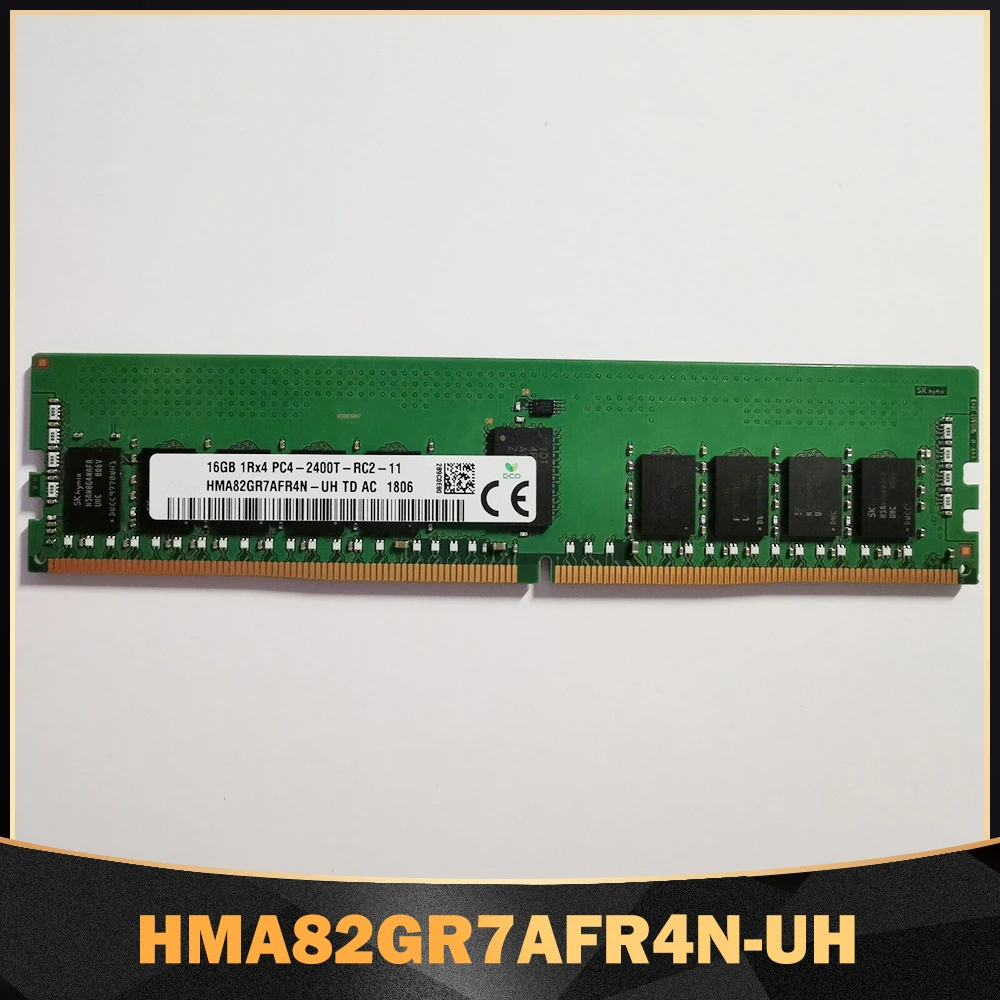 

1PCS High Quality RAM 16GB 1Rx4 PC4-2400T RECC For SK Hynix Memory HMA82GR7AFR4N-UH