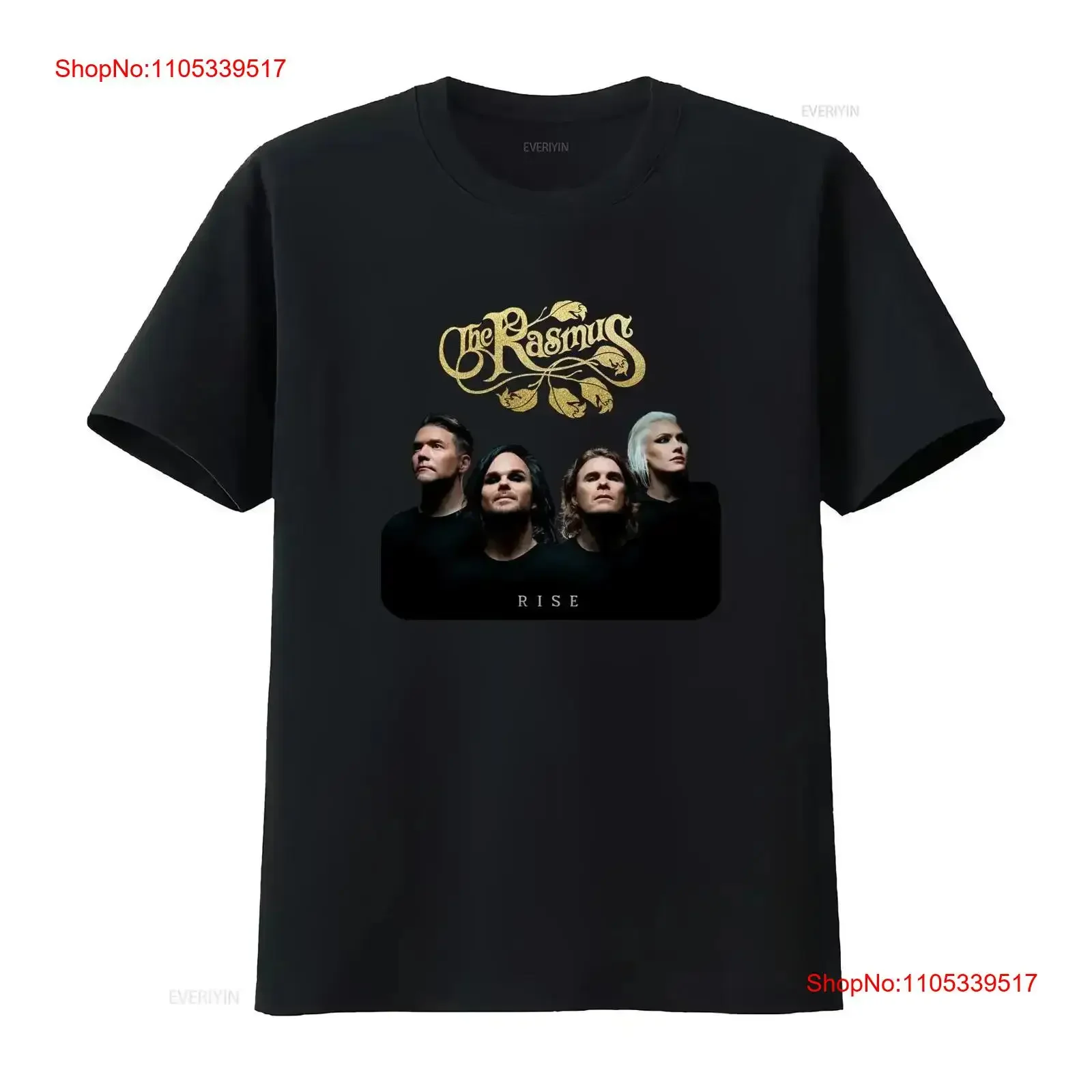 New The Rasmus Rise Album Black All Size T Shirt For Fan AC199 vintage Washed streetwear homme designer clothes vintage Washed