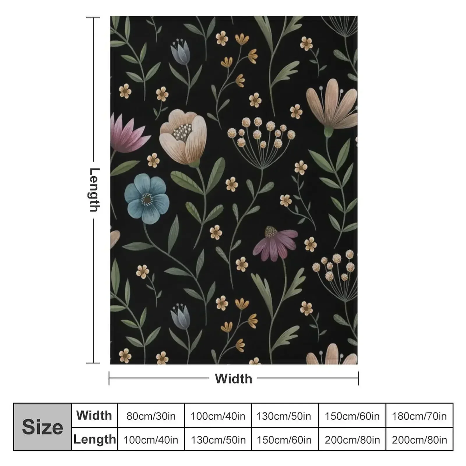 Secret garden Throw Blanket couch cozy soft plush fuzzy picnic outdoor blanket