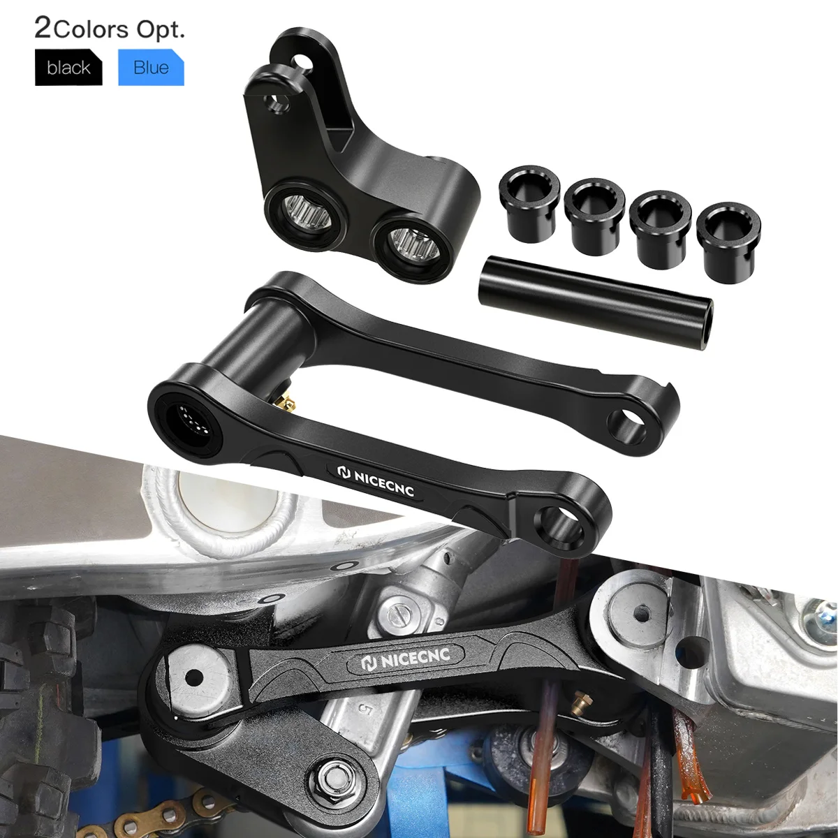 Motocross For Yamaha YZ125 YZ250 2016-2023 WR250F WR450F 2006 YZ 125X 250X 2020-2023 Lowering Lower Link Linkage Arm Aluminium