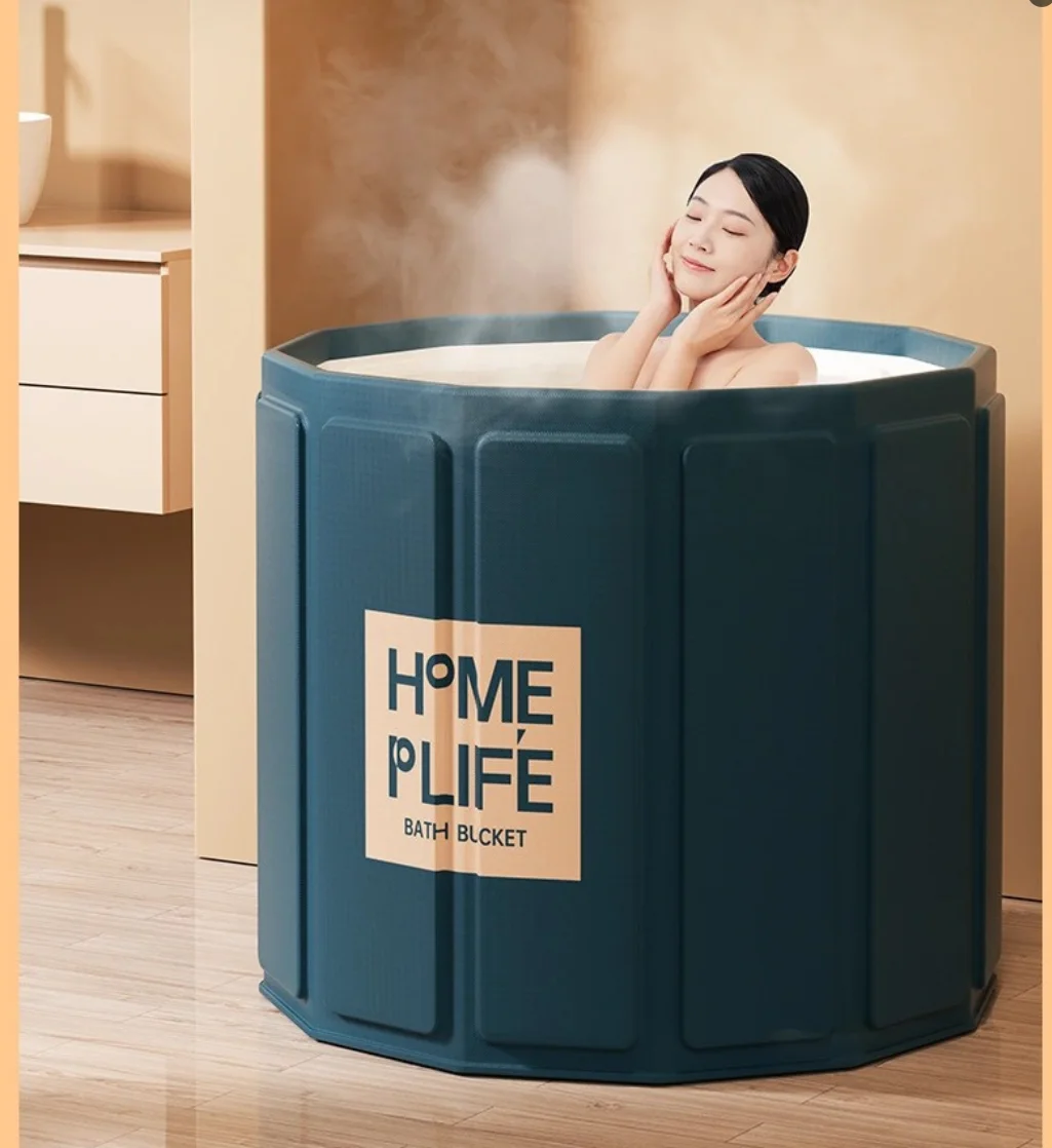 

Soaking Tub Adult Collapsible Quick Storage No Installation Required Ice Bath Hot Bath Adult Shower Tub diameter 70/80cm