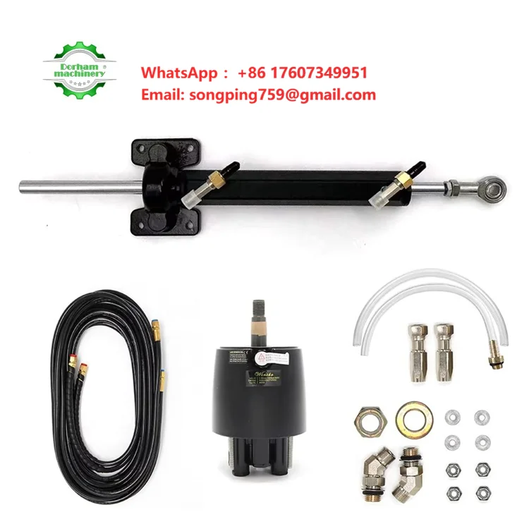 Marine Accessories WQWJ Hydraulic Steering System Kit for Inboard Boats up to 11m Boat Ship Steering Marine Hardware