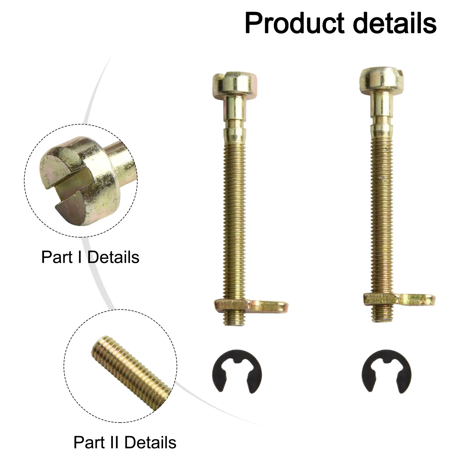 Gute Qualität Chain Saw Parts Chain Adjuster Tensioner Screw Kit 028 009 038 AV MS380 Chainsaw 11186641600 Replace 2pcs