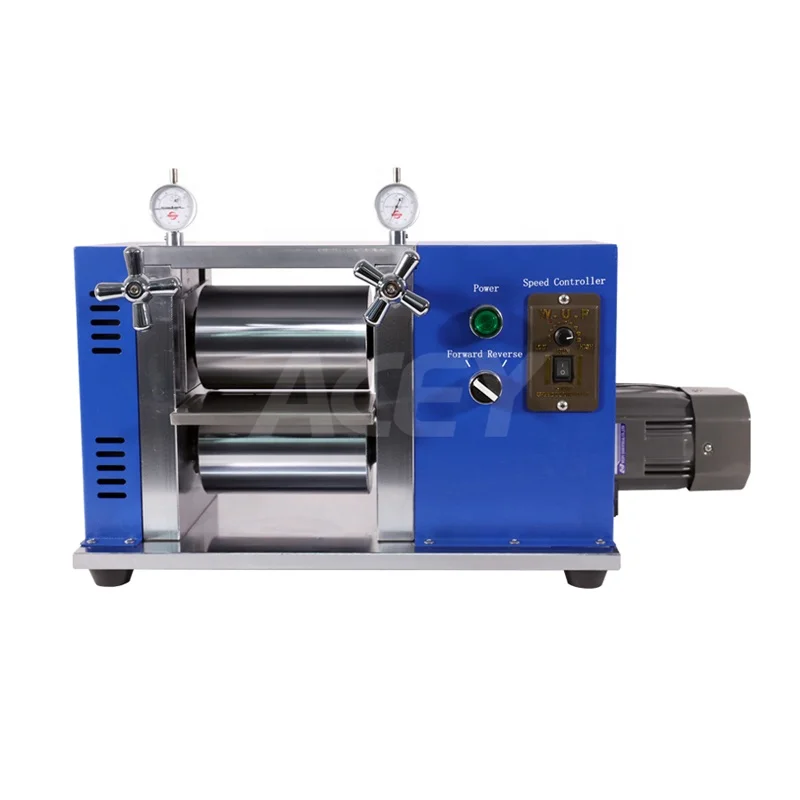 Portable Electric Vertical Battery Electrode Calendering Rolling Press Machine for Lithiu Battery Lab Research
