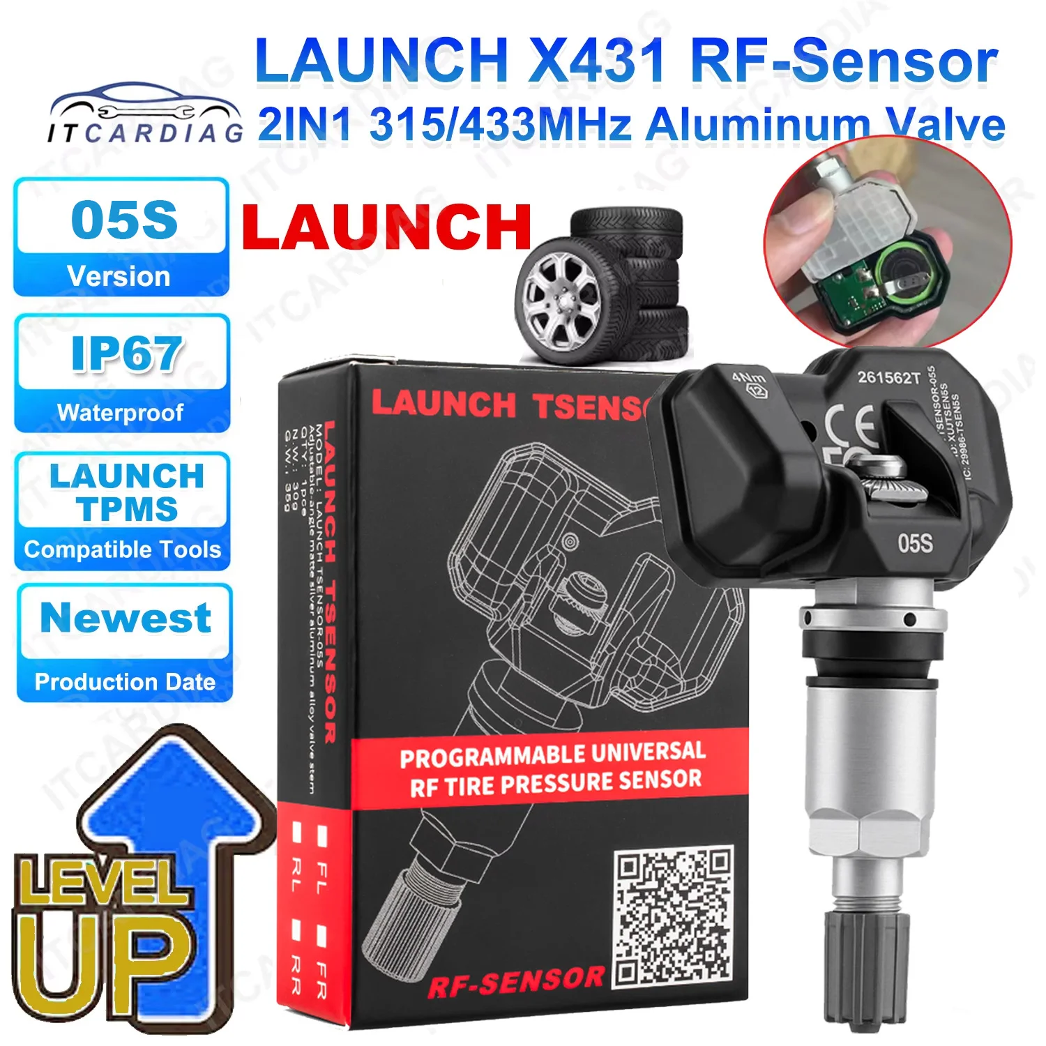 launch-tsernsor-05s-rf-sensor-315-433mhz-2-in-1-tpms-sensor-car-tire-repair-tools-support-tire-pressure-programming-sensor