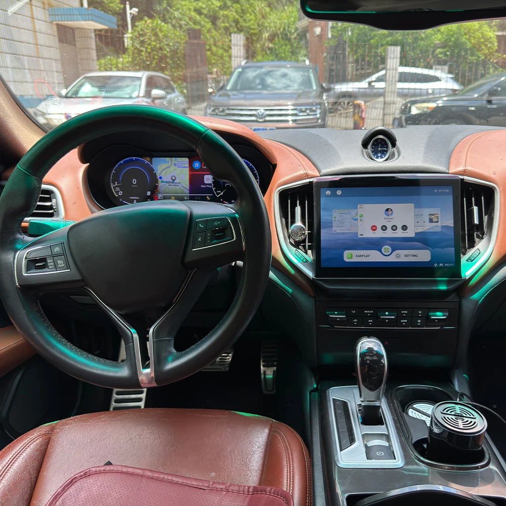 لمازيراتي جيبلي 2013-2016 دقة 1280*800 UIS 7862S ثماني النواة 8 + 256gb ملاحة السيارة CarPlay راديو السيارة مشغل وسائط متعددة