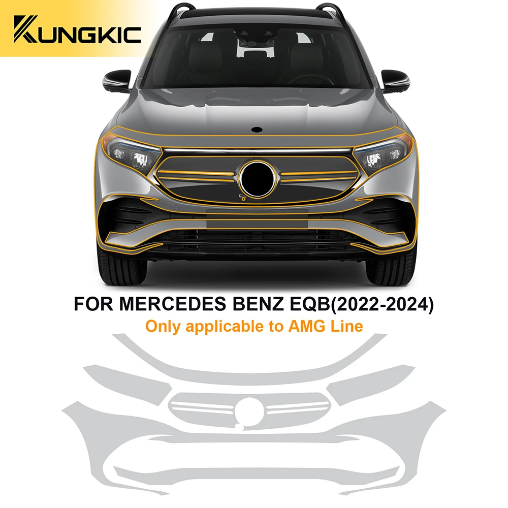 KUNGKIC PPF for Mercedes-Benz EQB 2022 2023 2024 Scratch Resistant TPU Invisible Car Body Paint Protection Film Clear Bra Kit