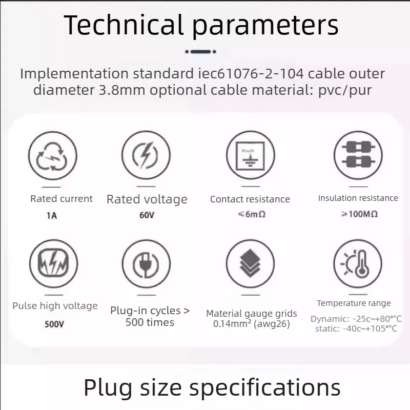 Waterproof M5 Aviation Plug Male/Female Connector Cable IP67 Injection Molded 3Pin 4Pin Straight/Elbow PVC/Shielded Sensor Wire