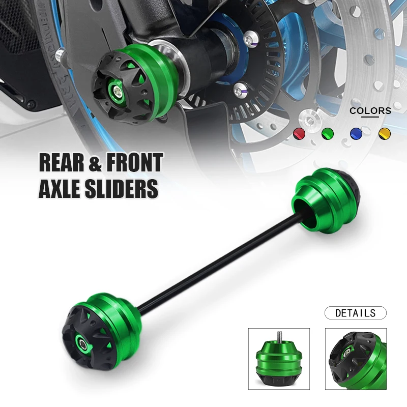 

Motorcycle Falling Protector For Z1000SX Z1000 SX 2011-2024 2025 Front Axle Fork Wheel Crash Sliders Pad z1000sx