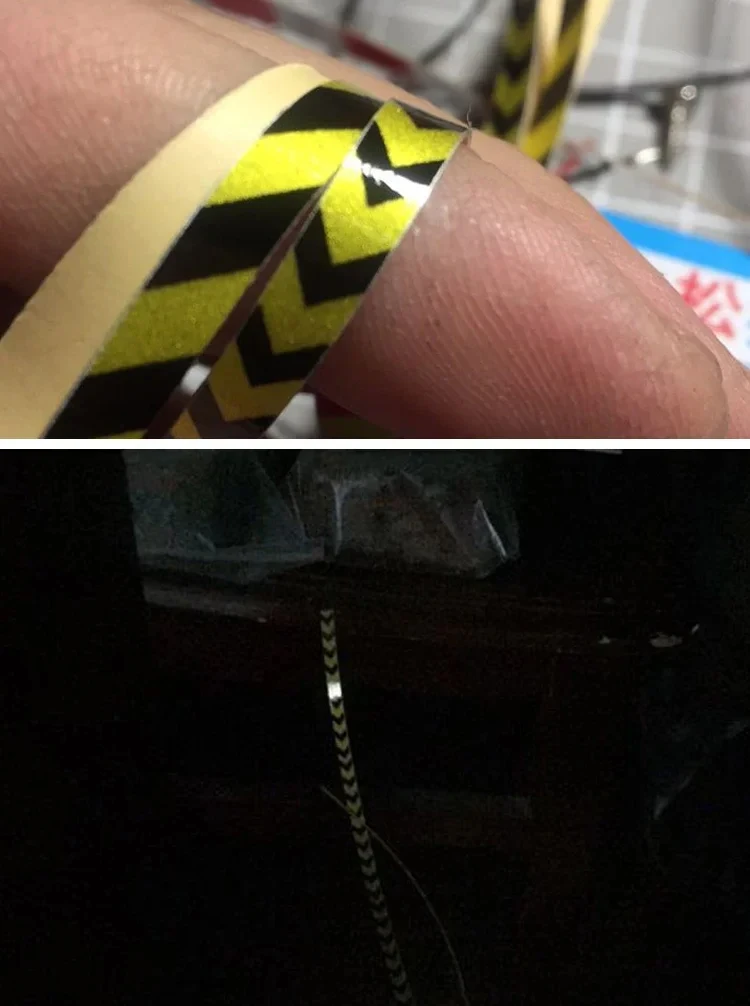 Modelo de simulação caminhão faixa de advertência adesivo reflexivo para 1/14 tamiya rc reboque scania actros volvo homem carro peças diy