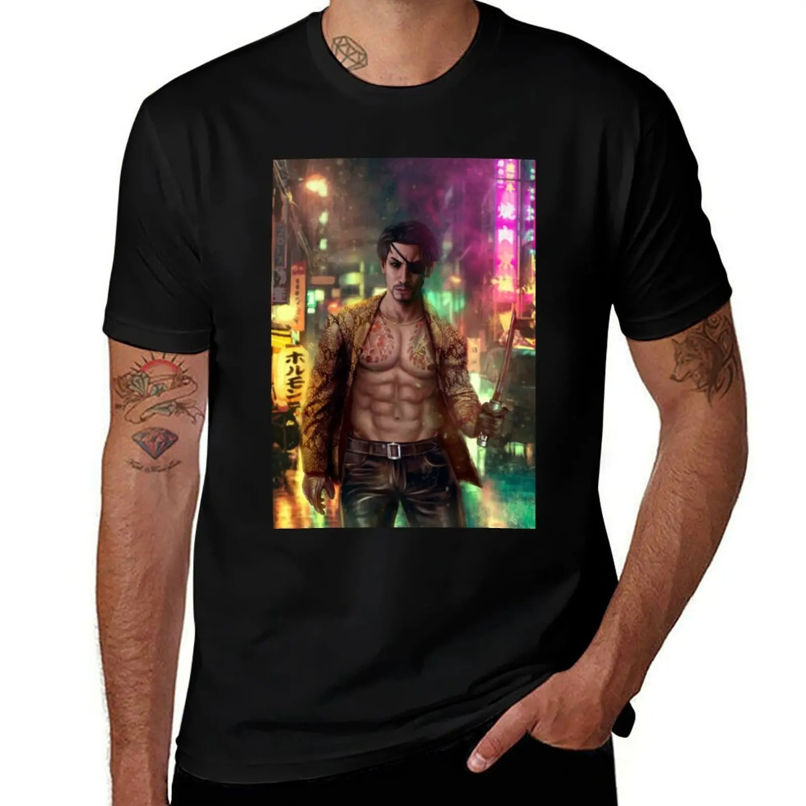 Футболка Majima Goro, функциональная повседневная футболка с короткими рукавами