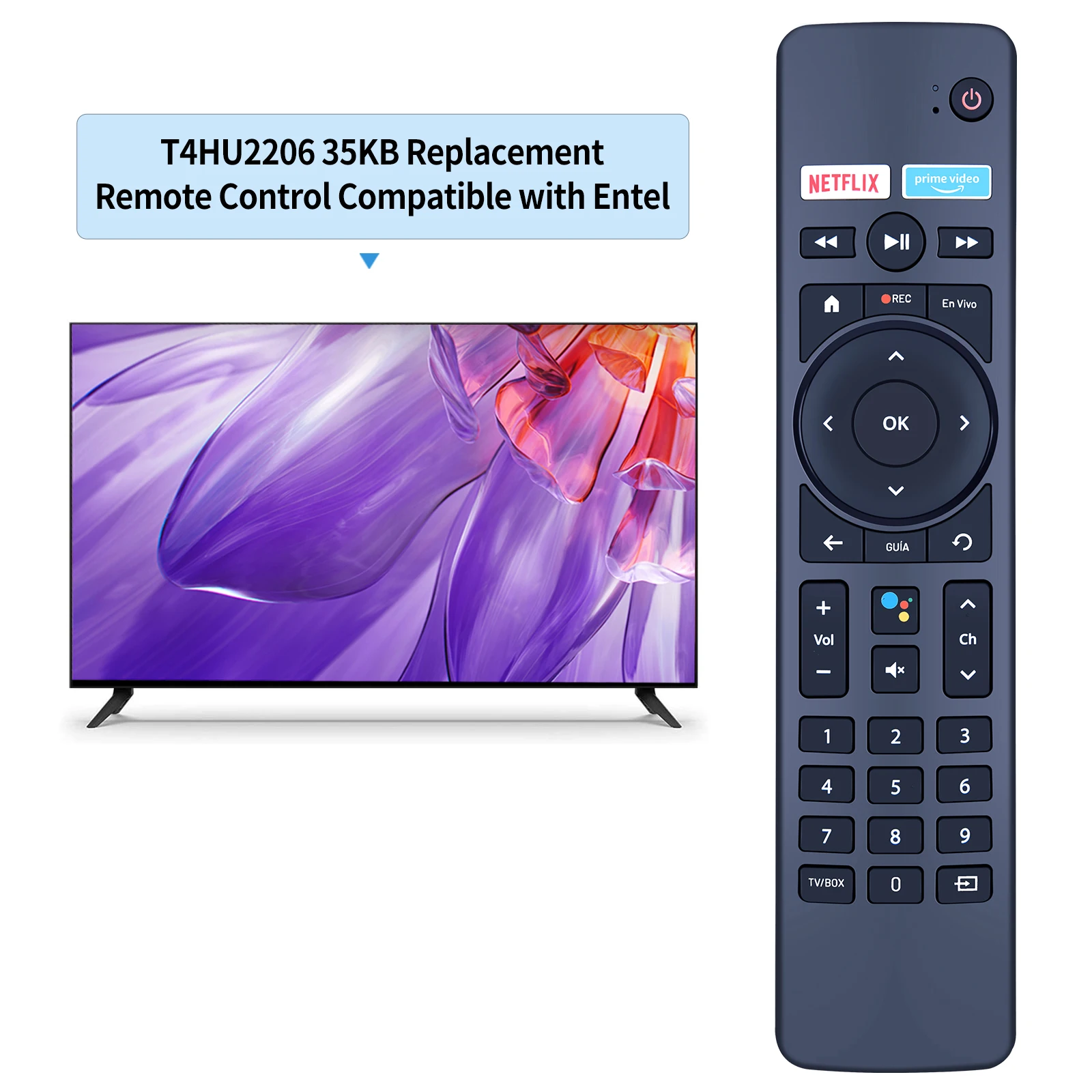 新しいリモコン entel T4HU2206 35KB ボリビア使用