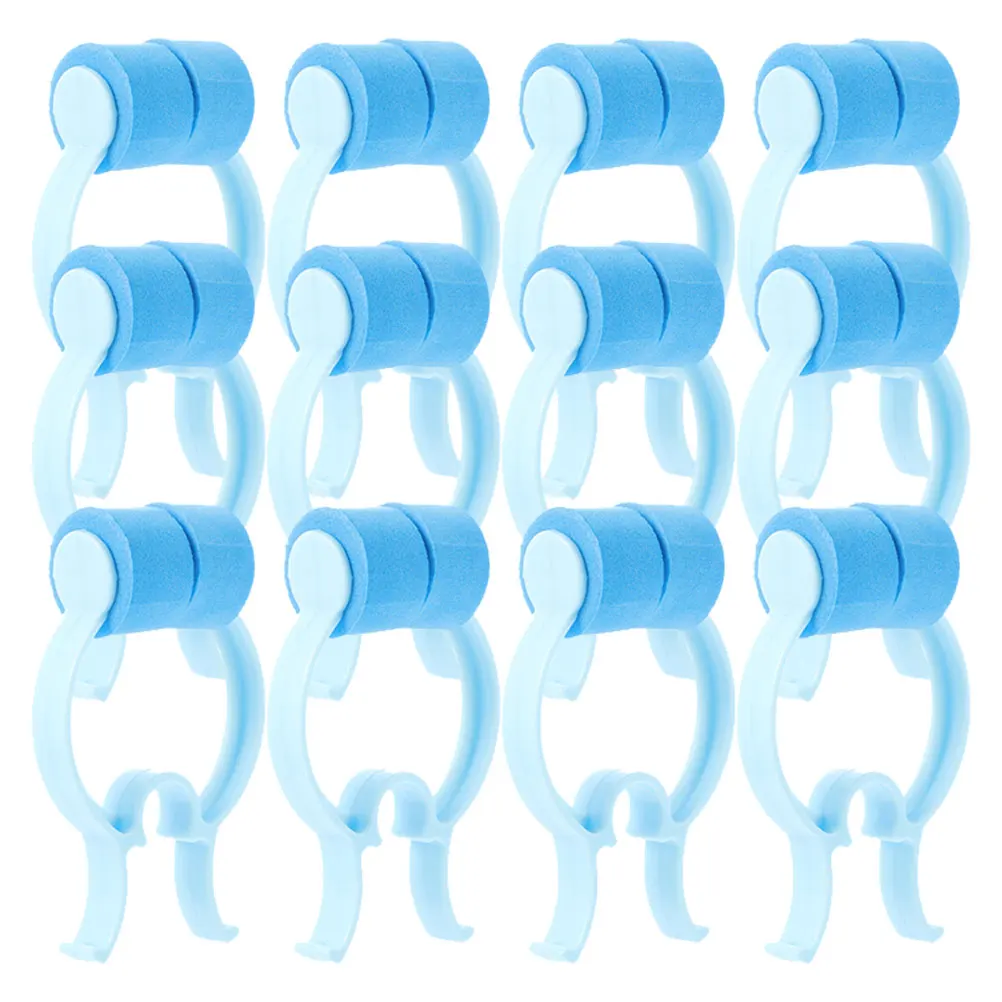 

12pcs Breath Exercise Clips Portable Nose Pinchers For Nose Bleed Stopper Convenient Nasal Clip Household Use Sleep Aid Health