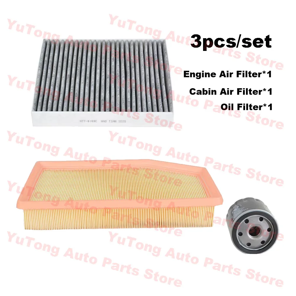 

3pcs Filter Set For TRUMPCHI GAC EMKOO 2.0T 2022 2023 Cabin A/C Fresh Air Oil Filter Engine Spare Parts 2010005DRS0000