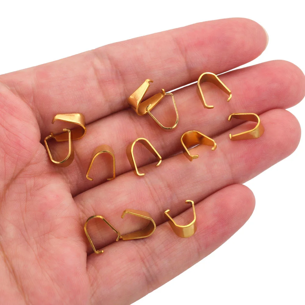 50 sztuk ze stali nierdzewnej Pinch Clip zapięcie kaucji wykończenie naszyjnik wisiorek pazury zapięcia nasiona melona klamra dla majsterkowiczów Craft tworzenia biżuterii — zdjęcie 6