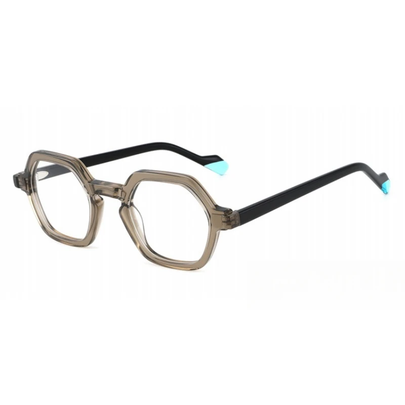 Fashion Acetate Material Eyeglasses for Women Tortoise Green Red Glasses Frames for Men Western Square Style Eyewear for Unisex