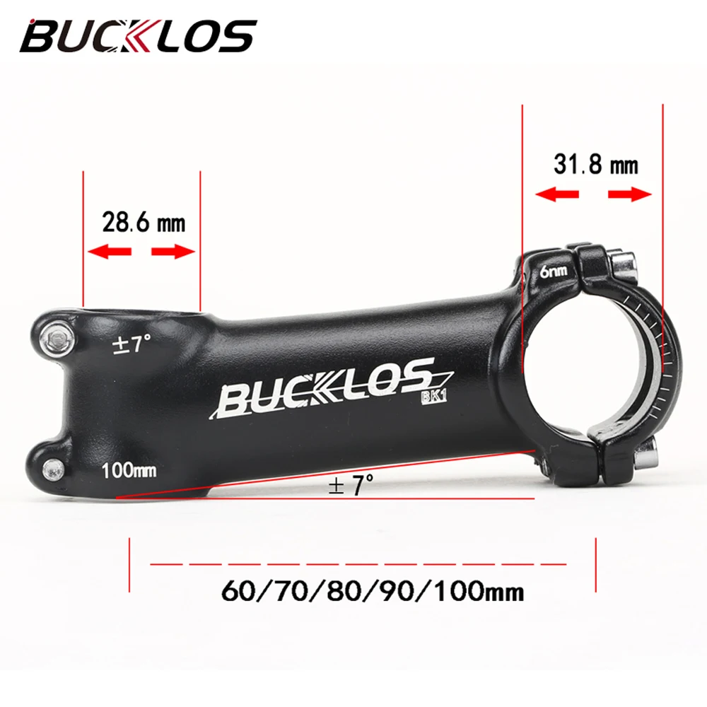 BUCKLOS Fahrradlenkerverlängerung Riser Fahrradvorbau Rise Up Aluminiumlegierung Fahrradlenker Heighten 70/80/100/120/180/210MM – Detail 24