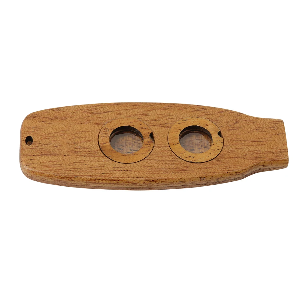 

Dual Hole Wooden Kazoo Flute Professional Portable Instrument Music Guitar Partner Performance Beginner Reliable