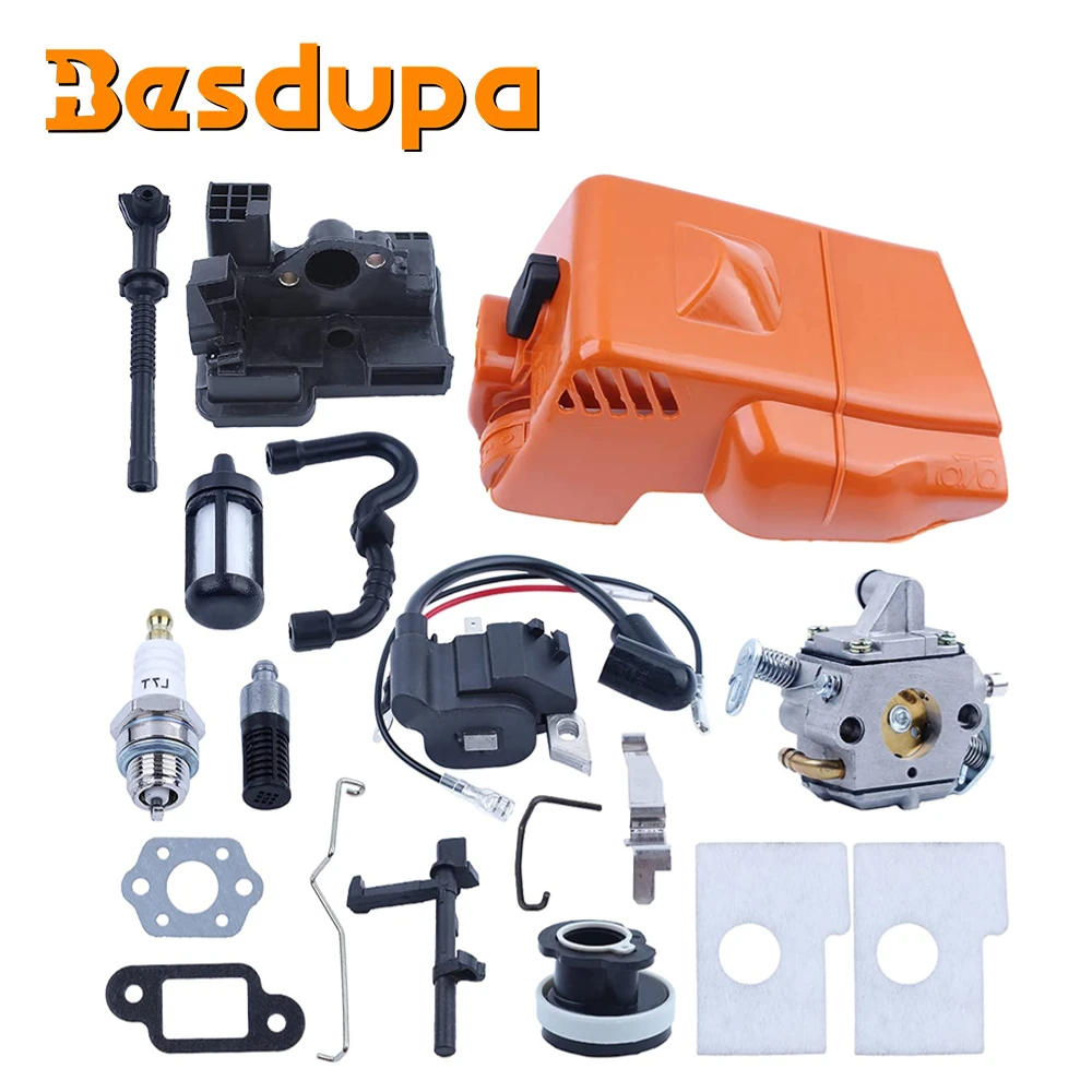 

Крышка цилиндра карбюратора Катушка зажигания для Stihl MS180 MS170 018 017 настройка Комплект воздушного фильтра корпус бензопилы запасные части