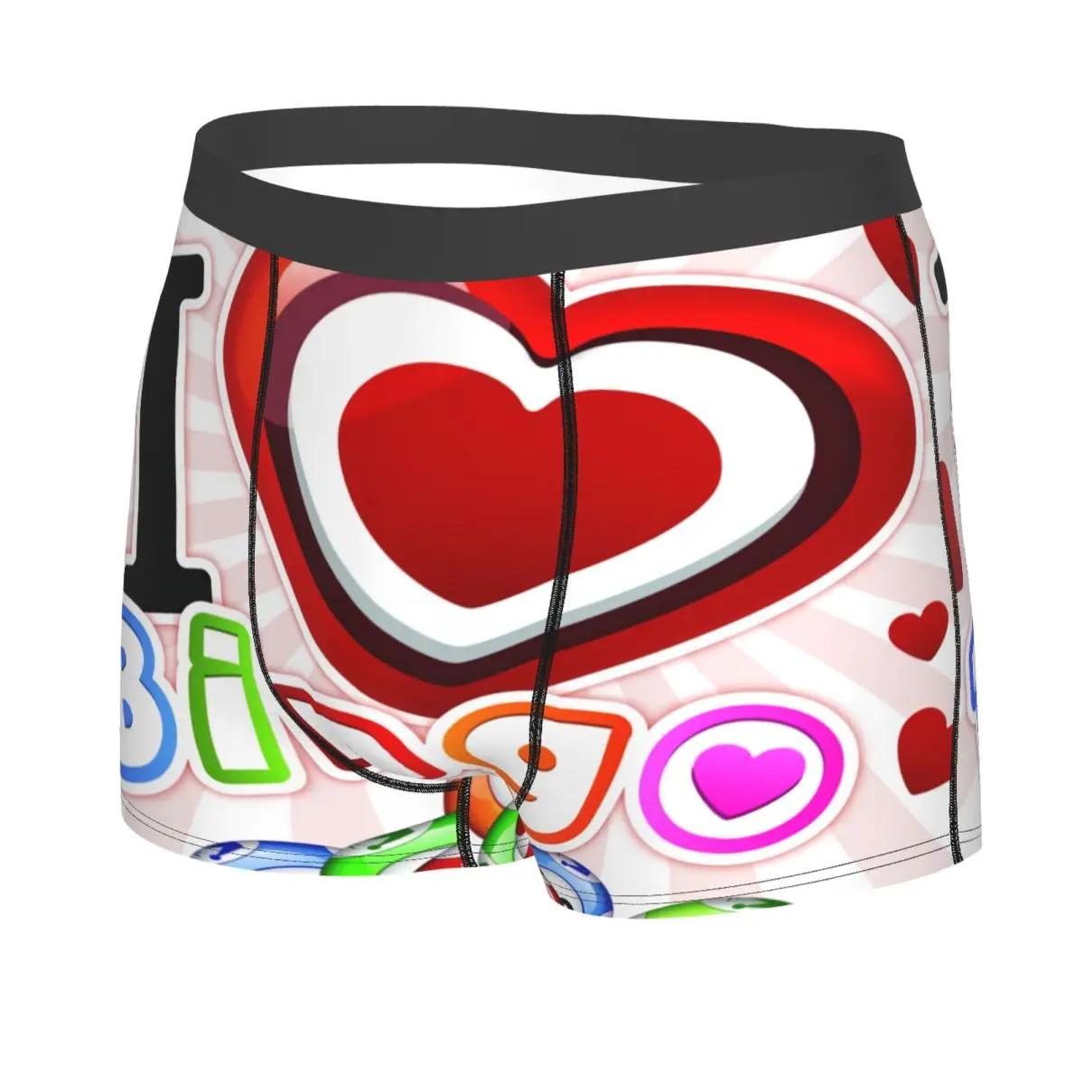 Custom Male Cool I Love Bingo Game Underwear Boxer Briefs Men Breathbale Shorts Underpants